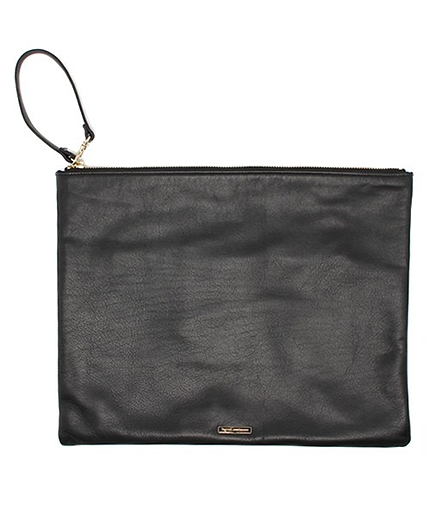 レザーコンビクラッチ