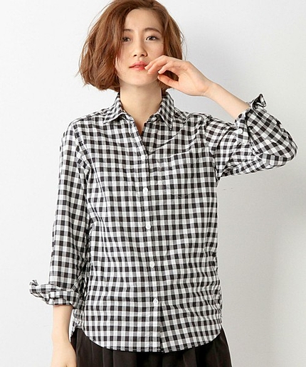 UAW CTN ギンガムチェック シャツ