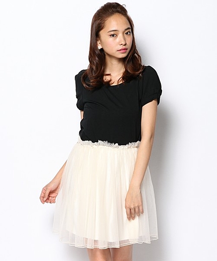 フェミニンコットンベア天竺UTシャツ