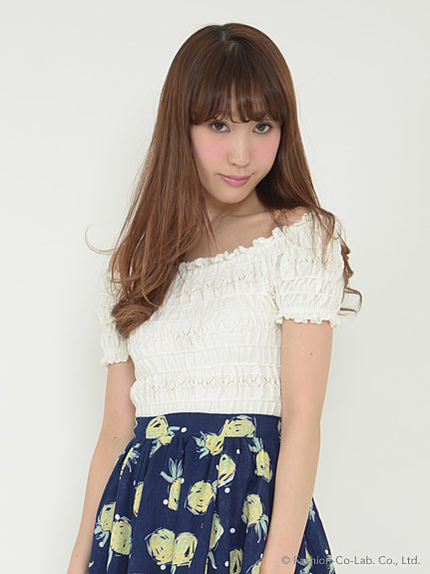 シャーリングニットプルオーバー