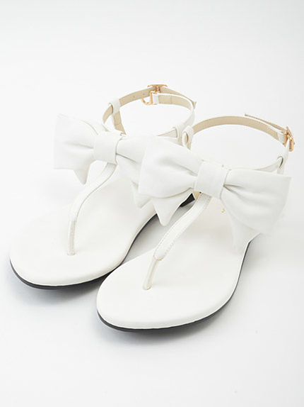 フロントリボンサンダル