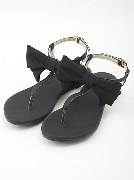 フロントリボンサンダル