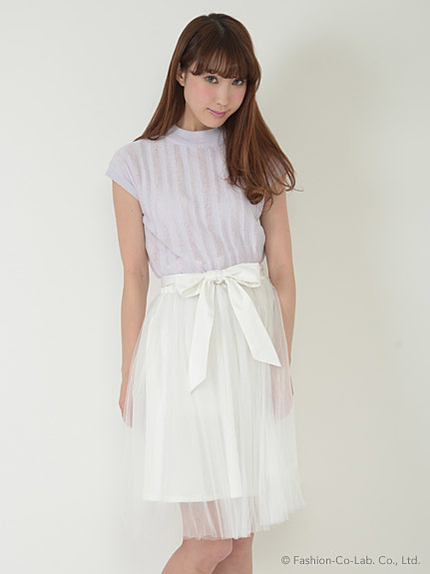 リボンチュールスカート