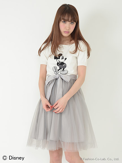 リボンチュールスカート