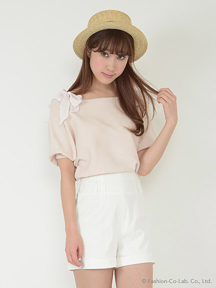 ハイウエストツイルショーパン