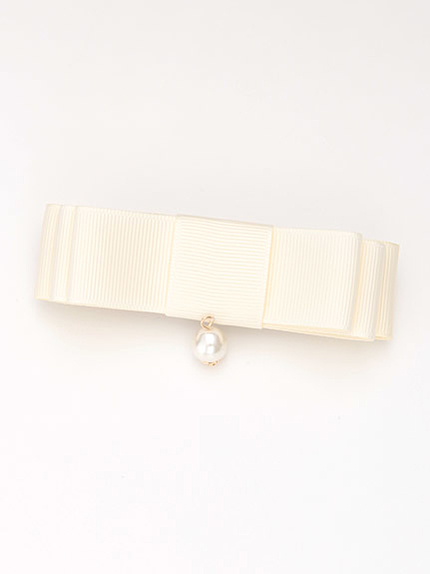 パールリボンバレッタ