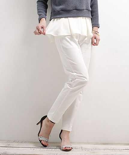 バックウエストゴムパンツ