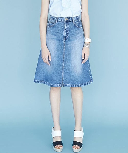JCT C デニム Aライン スカート