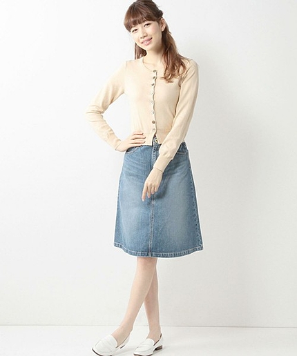 JCT C デニム Aライン スカート