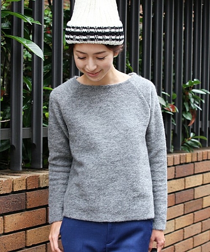 BYSF スライバーニット ラグランスリーブプルオーバー◆◆