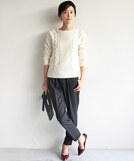 BYBC ∵3Gケーブルクルーネックニット◆◆