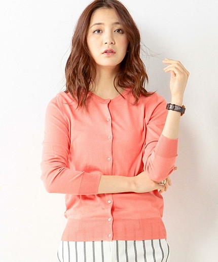 ○UAB C/SI クルーネック カーディガン