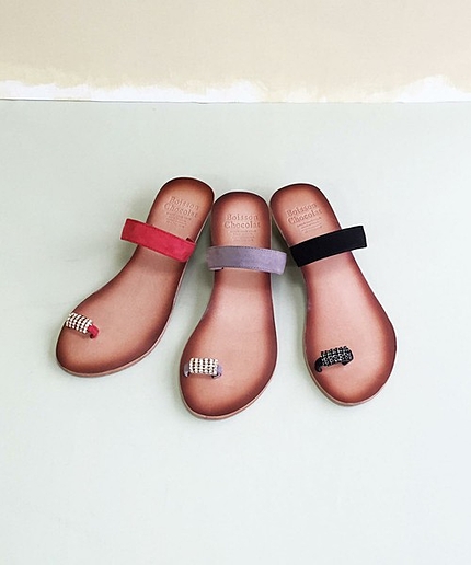 ▼ボワソンショコラ/B ビジューWEGサンダル30