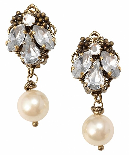 JPWG Fパール/ビジュー イヤリング