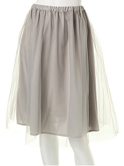 2枚チュールスカート