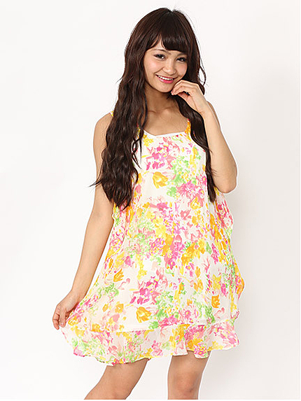 15.SS花柄ワンピース