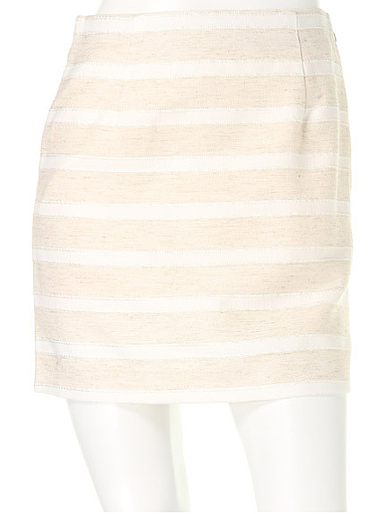 ボーダージャガードタイトスカート