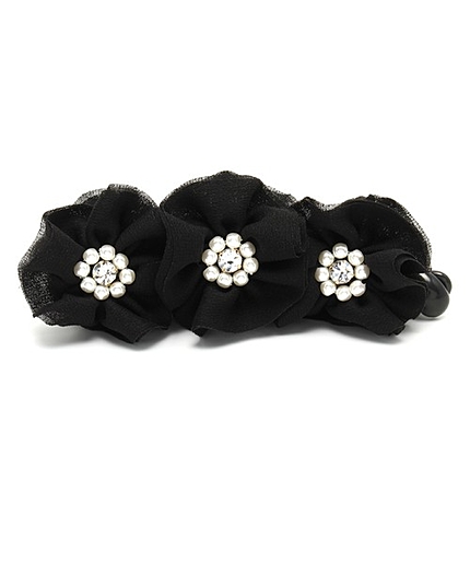 フラワービジューバナナクリップ