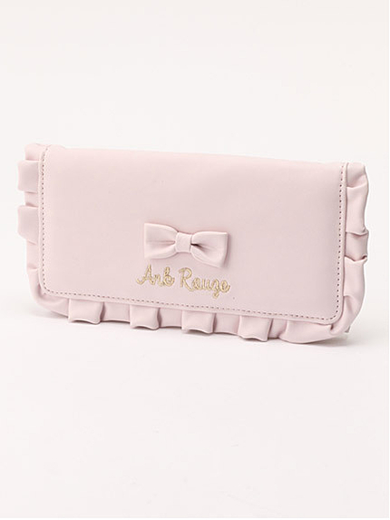 リボンフリル長財布