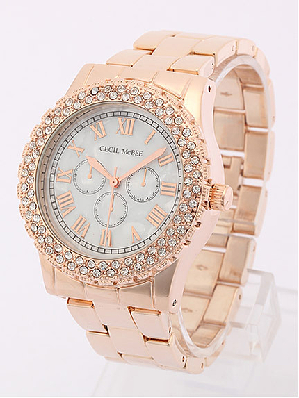 ストーンベゼルウォッチ