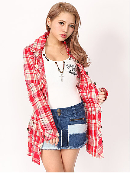 チェックシャツジャケット