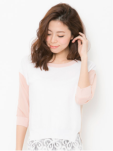 異素材MiXニット