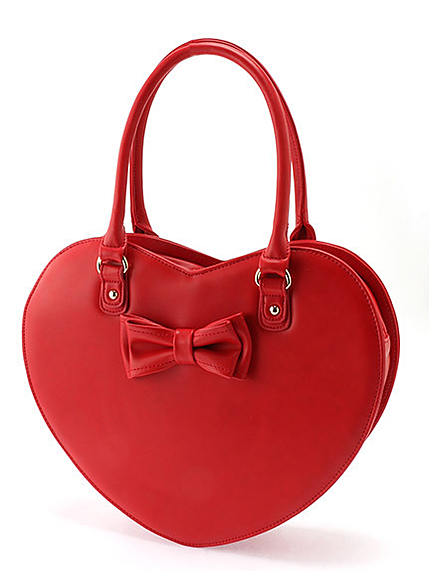 合皮ハートリボンBAG