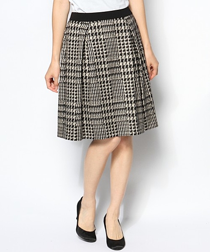 グレンチェックジャカードスカート