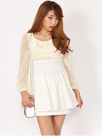 花柄チュニック