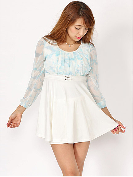 花柄チュニック