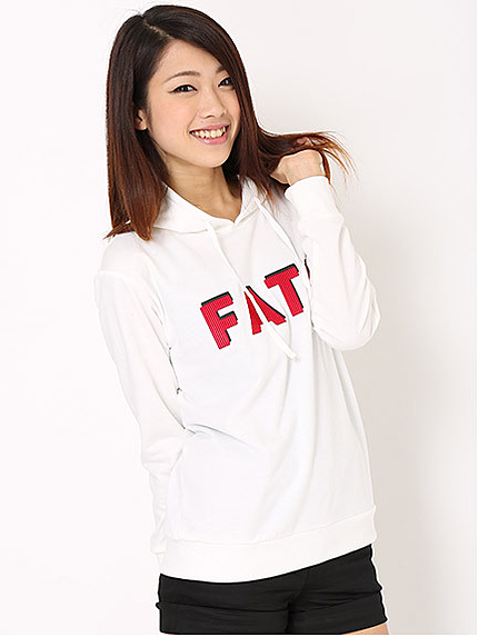 立体ロゴ刺繍裏毛プルオーバーパーカー