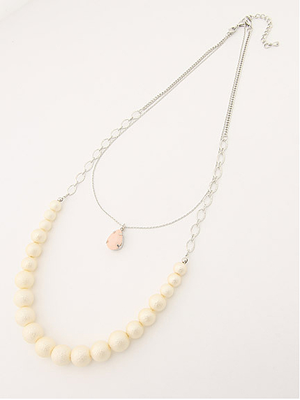 2wayモチーフ2連ネックレス