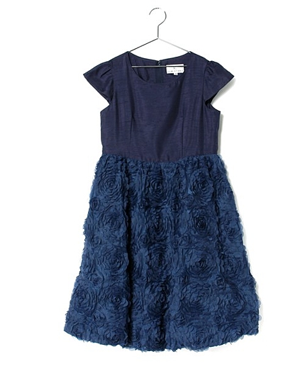 【SCHOOL】タフタ×３Ｄフラワーワンピース