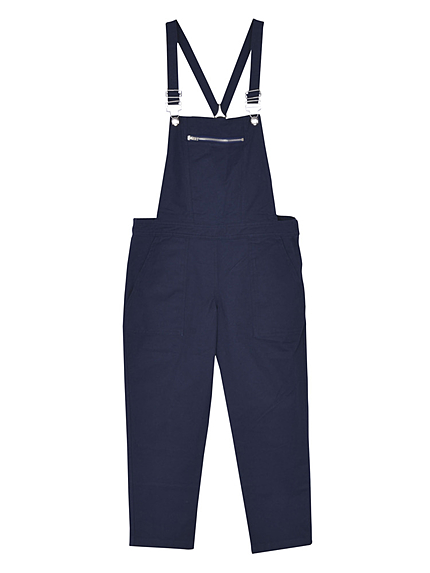 【JELLY8月号】ツイルジップサロペット