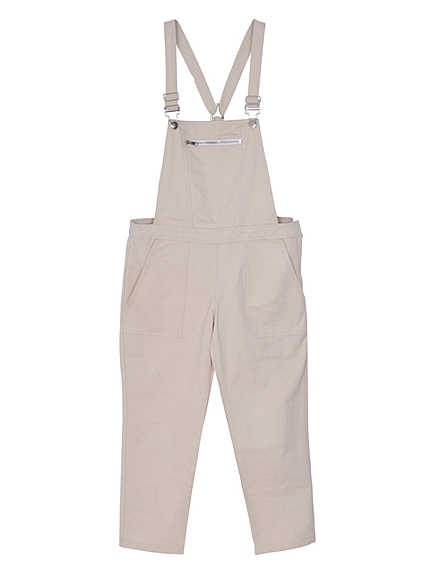 【JELLY8月号】ツイルジップサロペット