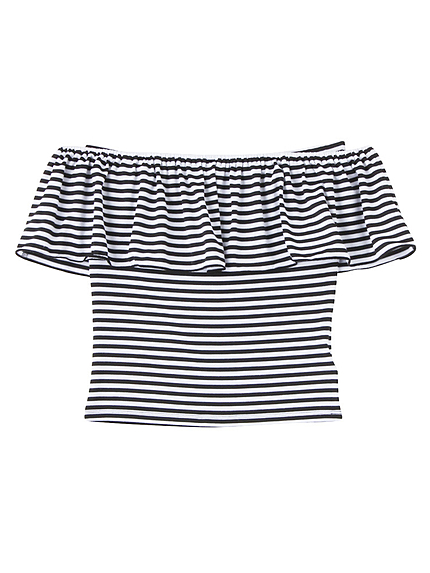 NEWフリルオフショルTOPS