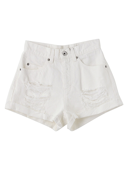 J/Wダメージデニムショーパン