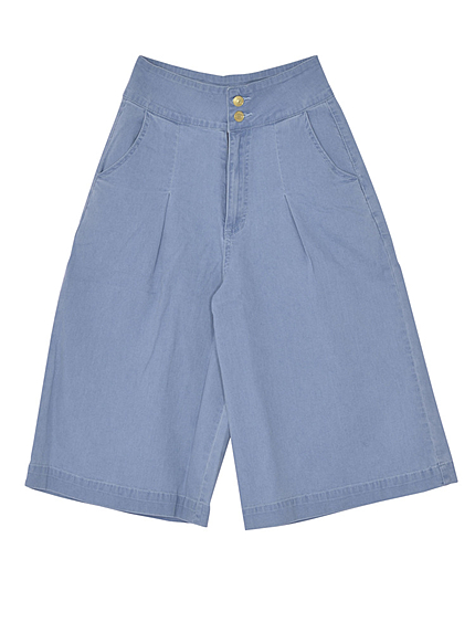 デニムガウチョパンツ