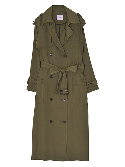 ラグランロングトレンチ