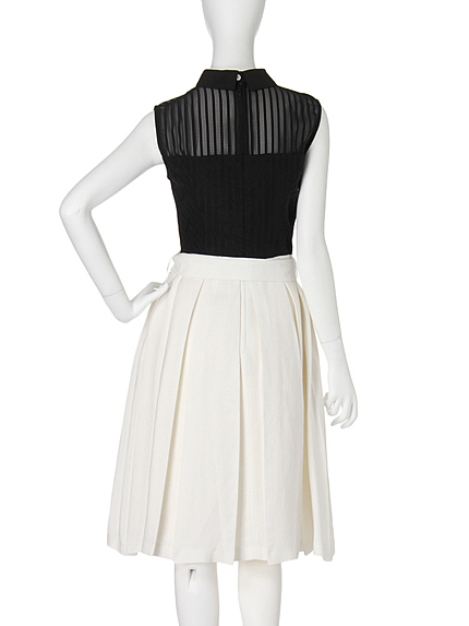 シアーチェックシャツワンピース