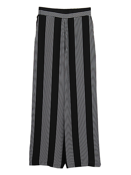 ストライプワイドパンツ