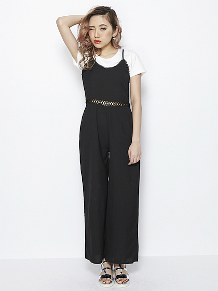 フレアワイドオールインワン