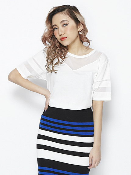 シースルーコンビルーズTシャツ