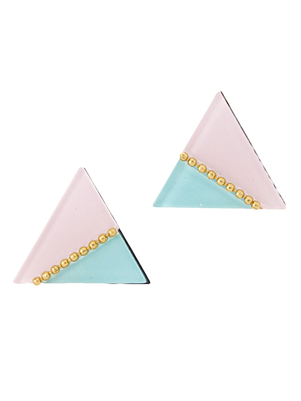 triangle配色ピアス