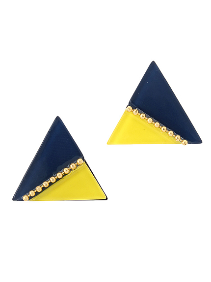 triangle配色ピアス