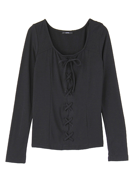 レースUP ロングTシャツ