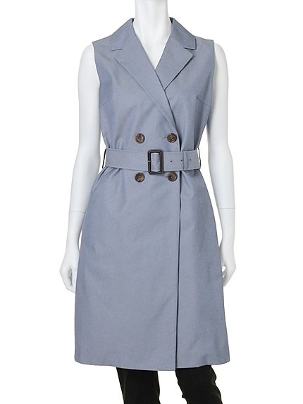 【LUX】 ロングトレンチベスト