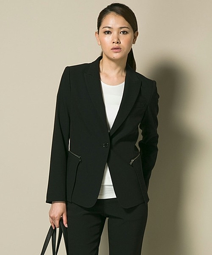 シーズンレスストレッチクレープジャケット