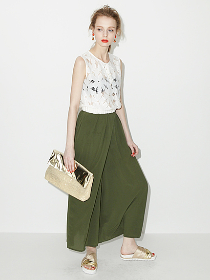 【MODE】エアリーロングワイドパンツ