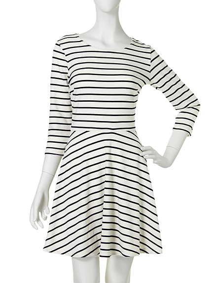 【green】ポンチボーダーワンピース